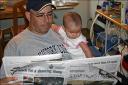 Nora and Darrin ... reading the paper ... May 30, 2008 ...