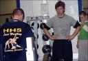 Darrin coaches wrestling ... November 14, 2008 ...