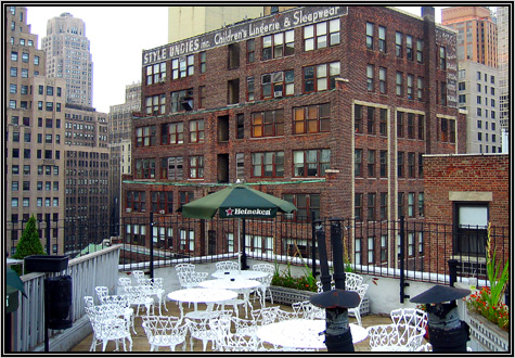 View from a rooftop in Manhattan ...