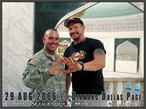 Diamond Dallas Page visited the Palace.  He is/was a Famous WWF wrestler back in the day.  Now he teaches Yoga, he is giving classes at the gym at 0530 in the morning.  He is a really nice guy.