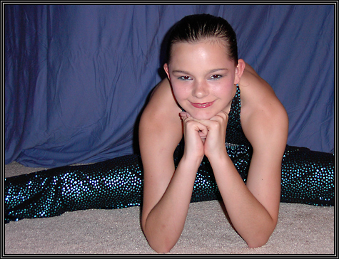 Brittni in one of the Tap outfits for the dance company ... 