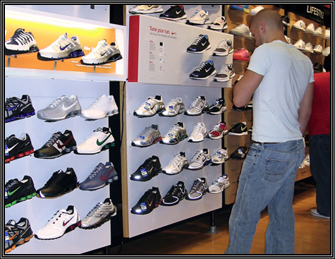 August 16, 2006 ... David ... buying 2 similar pair of $100 Nikes ... LOL ...  
