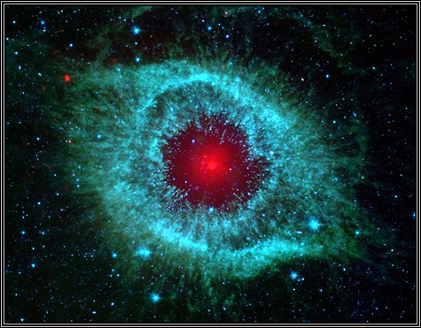 The Helix Nebula ... February 12, 2007 ... from NASA's Spitzer Space Telescope ... the nebula is actually the remains of a star a lot like our Sun that exploded ... The Helix Nebula ... February 12, 2007 ... from NASA's Spitzer Space Telescope ... the nebula is actually the remains of a star a lot like our Sun that exploded ...