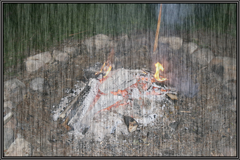 Campfire ... it was still cold out ... April 2007 ... 