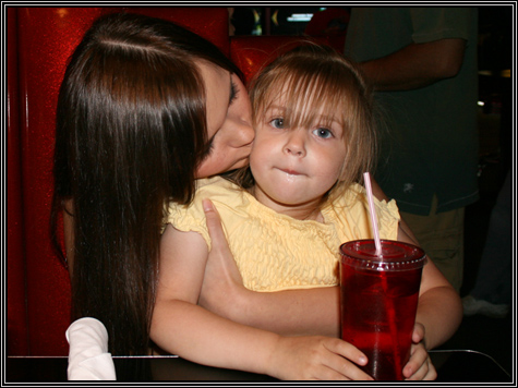 Brittni and her sister Bella ... June 2007 ...