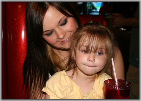 Brittni and her sister Bella ... June 2007 ...