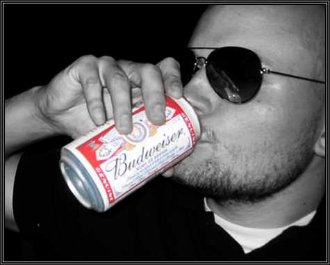 David with the old man beer ... June 2007 ...