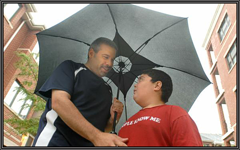 William with his dad ... September 2007 ... 