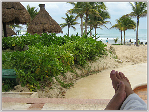 We reserved a palapa Tuesday and this is the view from it ... November 6, 2007 ... We reserved a palapa Tuesday and this is the view from it ... November 6, 2007 ...