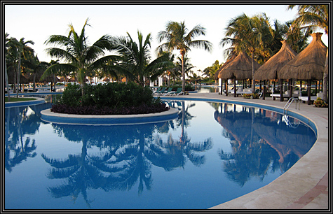 Friday ... November 9, 2007 ... the pool after sunrise on the beach at the resort ... Friday ... November 9, 2007 ... the pool after sunrise on the beach at the resort ...
