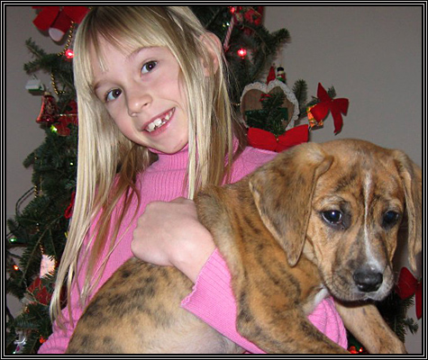 Katie looks a lot like her daddy ... December 2007 ...