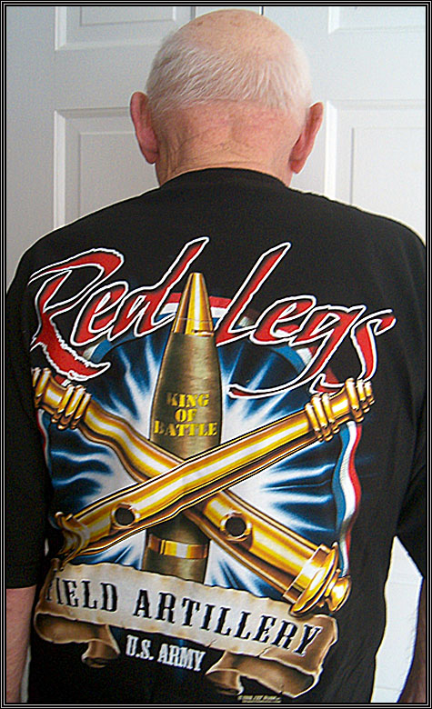 Darrin mailed me a t-shirt for a retired soldier ...   