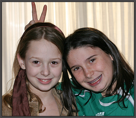 Julia and Alexis ... March 16, 2008 ... St Patrick's Day dinner ...