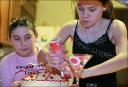 Alexis and her mom baked a cake ... Alexis and Carissa decorated it ... March 9, 2008 ...