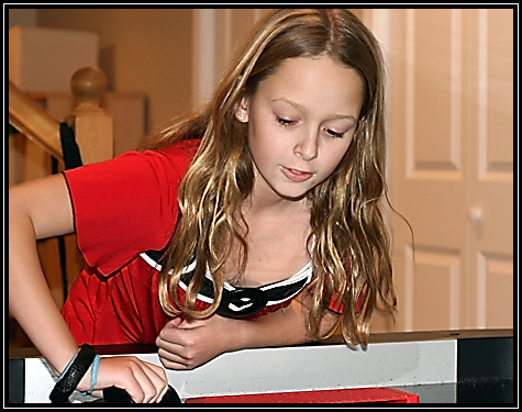 Julia ... air hockey ... Thanksgiving 2008 ...