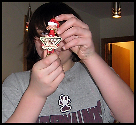 Christmas 2008 ... Brittni ... even thou she was missing ... got a gift from mom and dad  ...